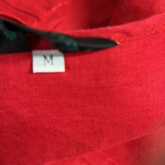 Peacock Ways linen art tunic - Picture 6 of 8